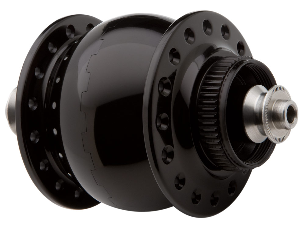 SONdelux disc center lock* SL black anodized, 32 hole