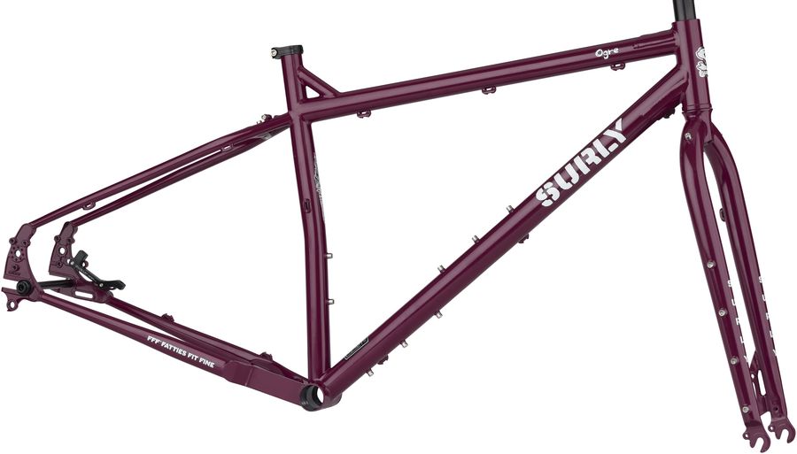 Surly Ogre Cuadro + Horquilla, Large &quot;Fermented Plum&quot;