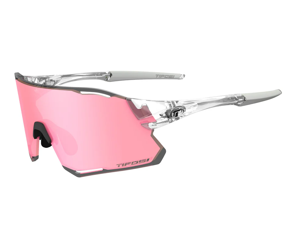 Tifosi Rail Race Crystal Clear Interchange, Clarion Rose, Clear