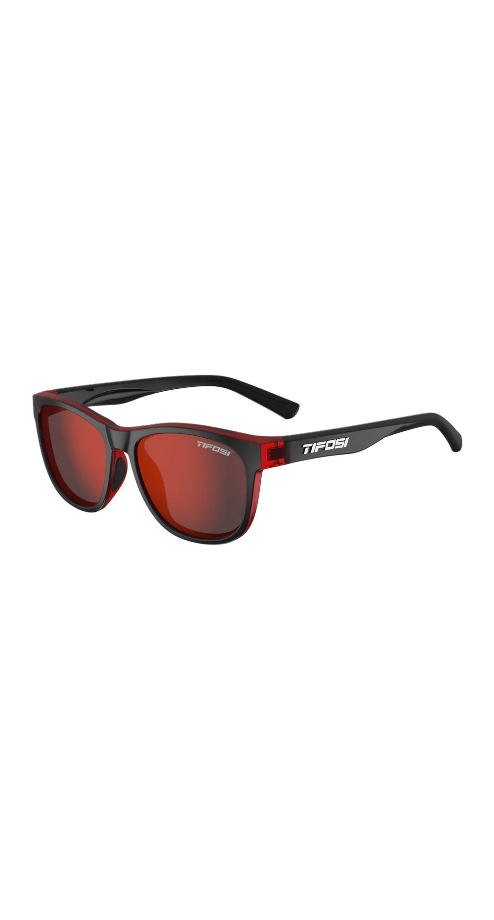Tifosi Swank Crimson / Onyx, Smoke Red