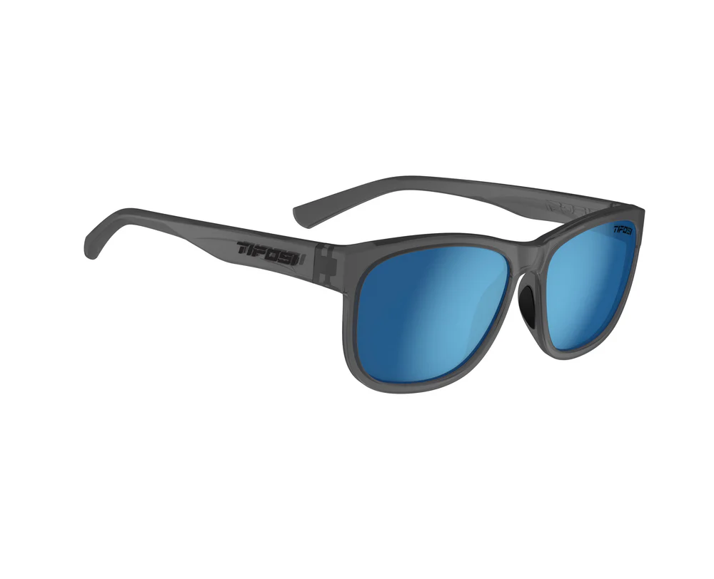 Tifosi Swank XL Satin Vapor, Sky Blue Polarized