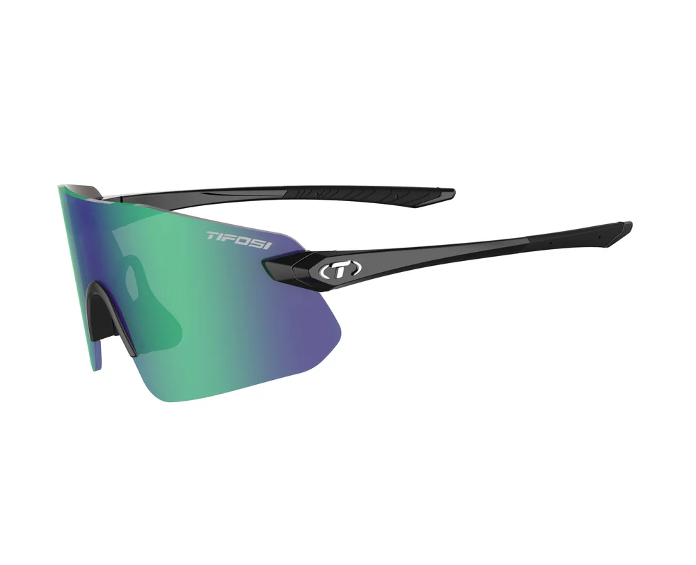 Tifosi Vogel SL Gloss Black, Smoke Green Mirror