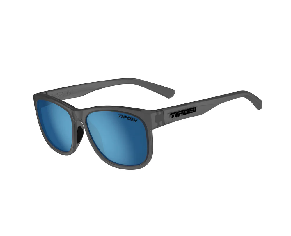 Tifosi Swank XL Satin Vapor, Sky Blue Polarized