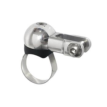 Headlight bracket Schmidt delux, aluminium milled, polished, for handlebars up to 31.8 mm